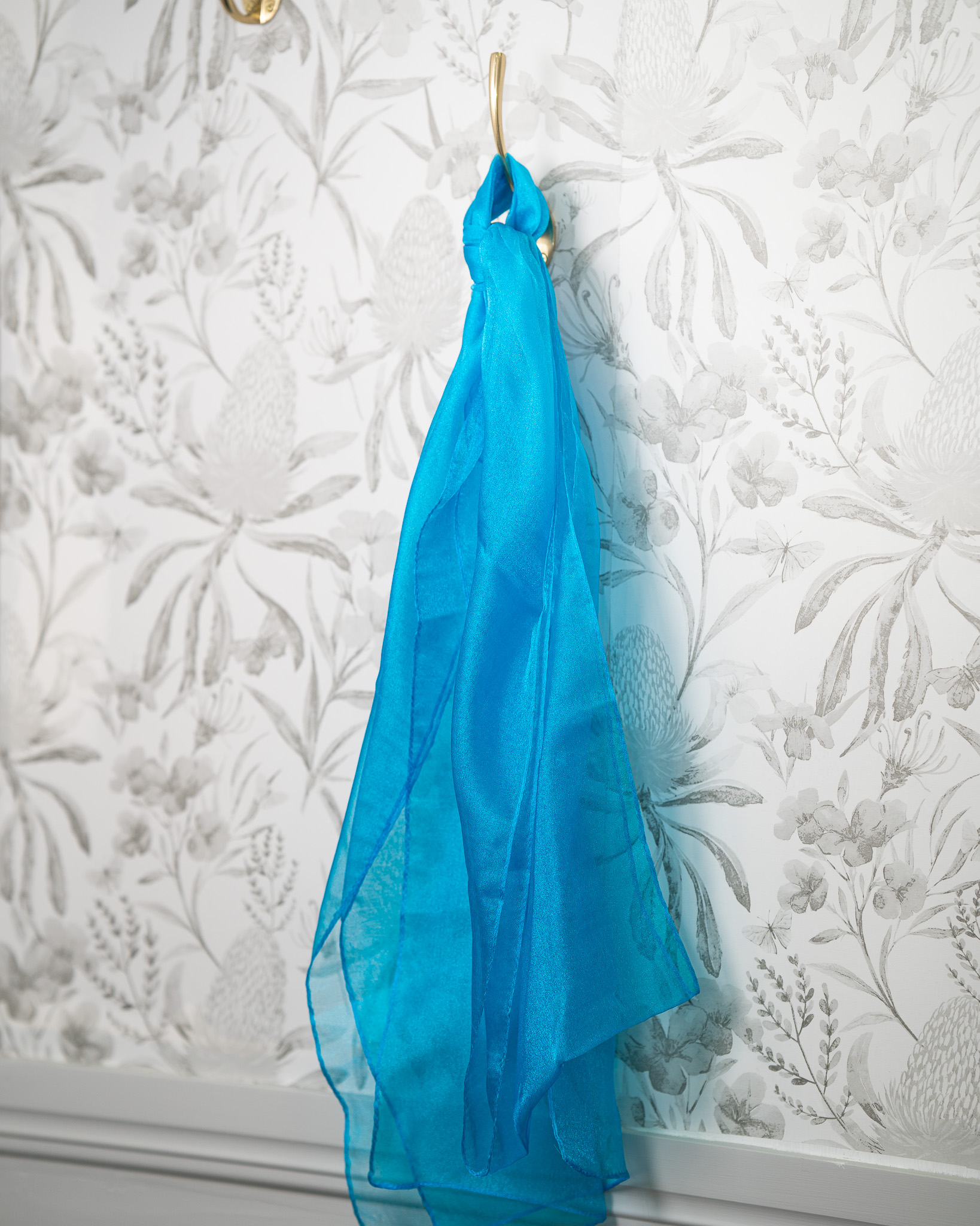 Sash - Turquoise Organza