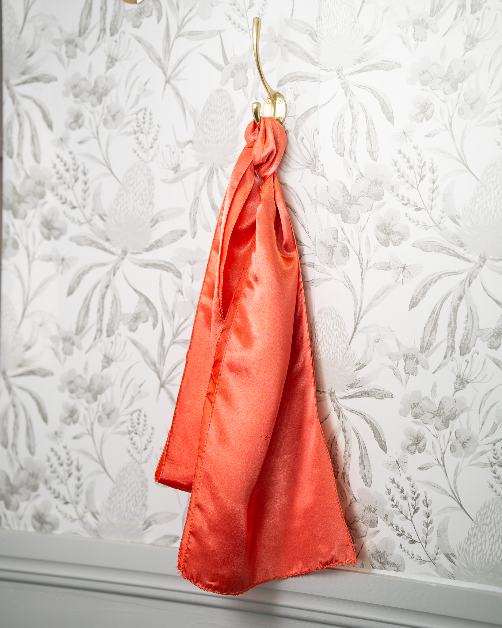 Sash - Tangerine Satin