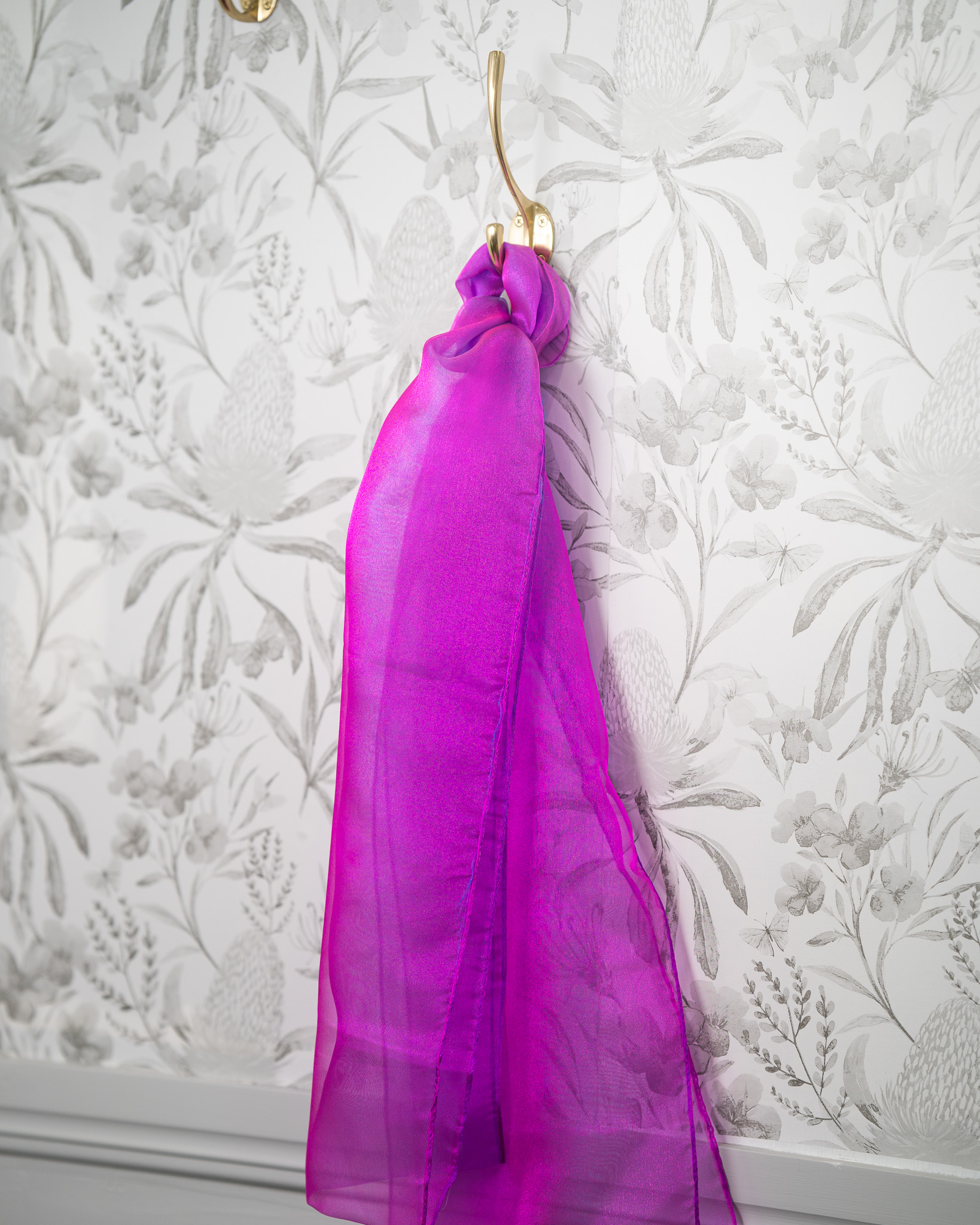 Sash - Magenta Organza