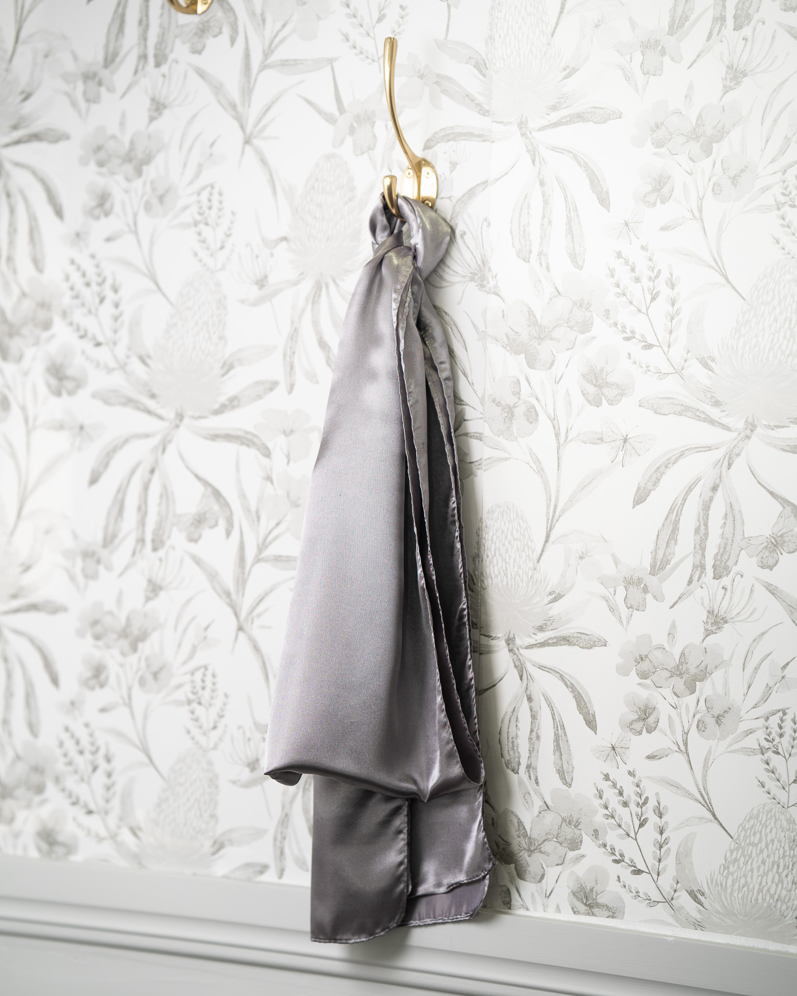Sash - Gunmetal Satin
