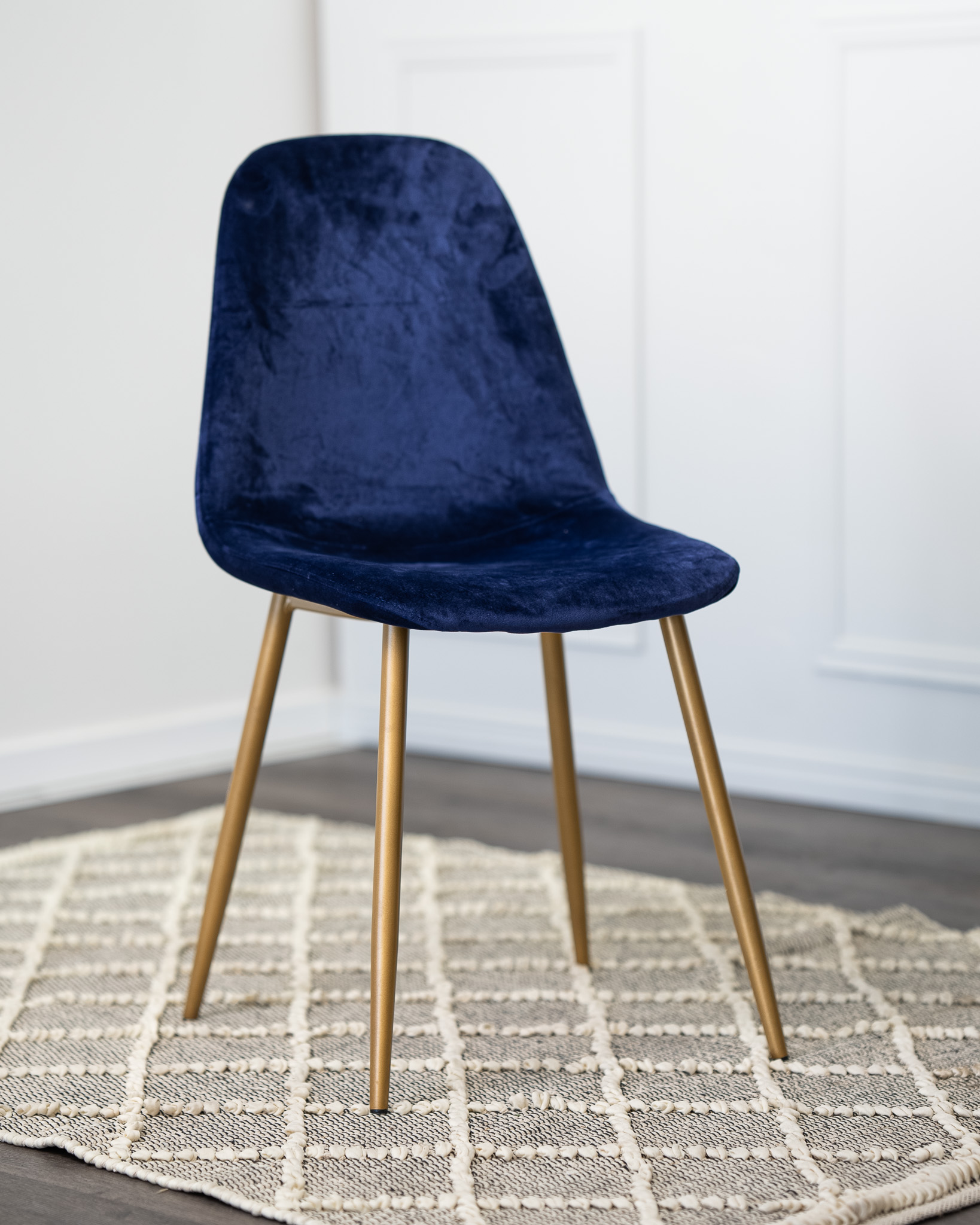 Velvet Chair - Blue