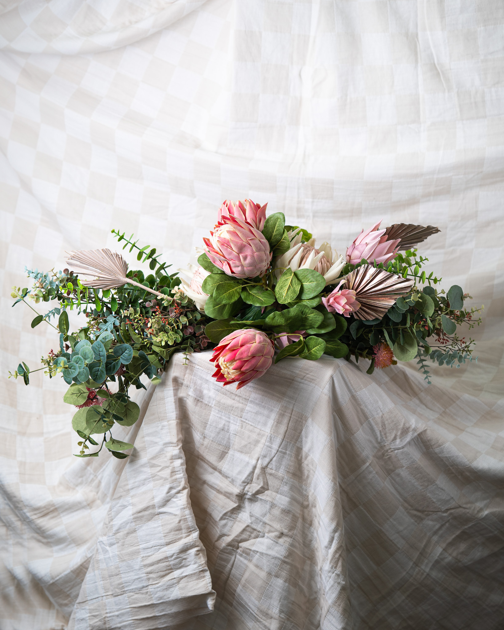 Faux Arbour Arrangement - Big Flowers