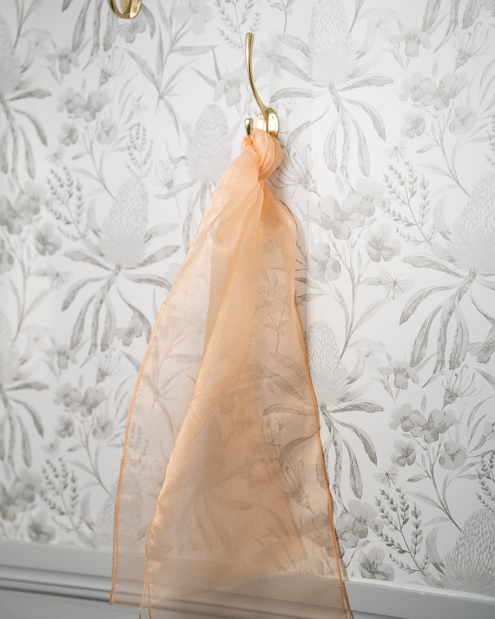 Sash - Cantaloupe Organza