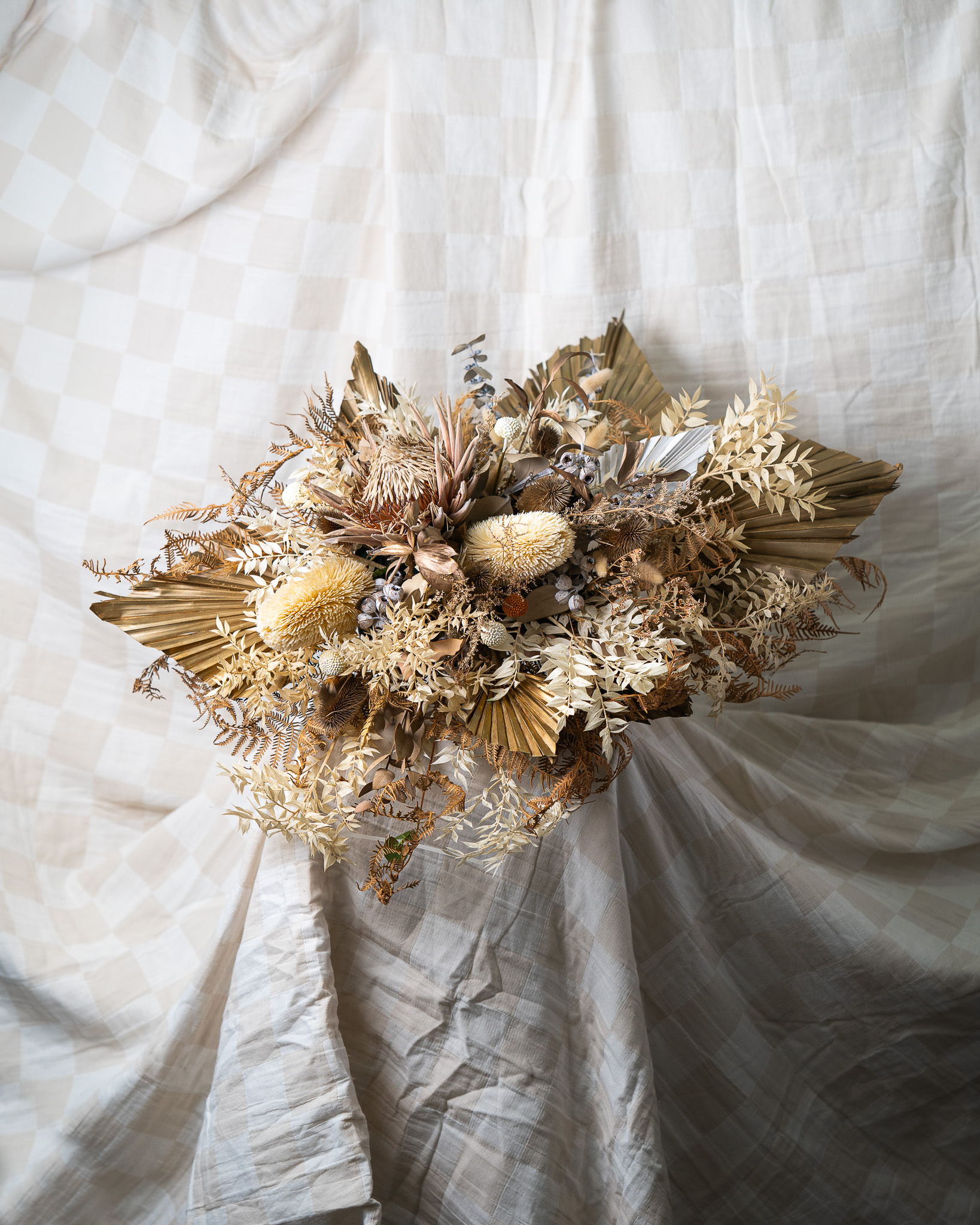 Faux Arbour Arrangement - Dried Light