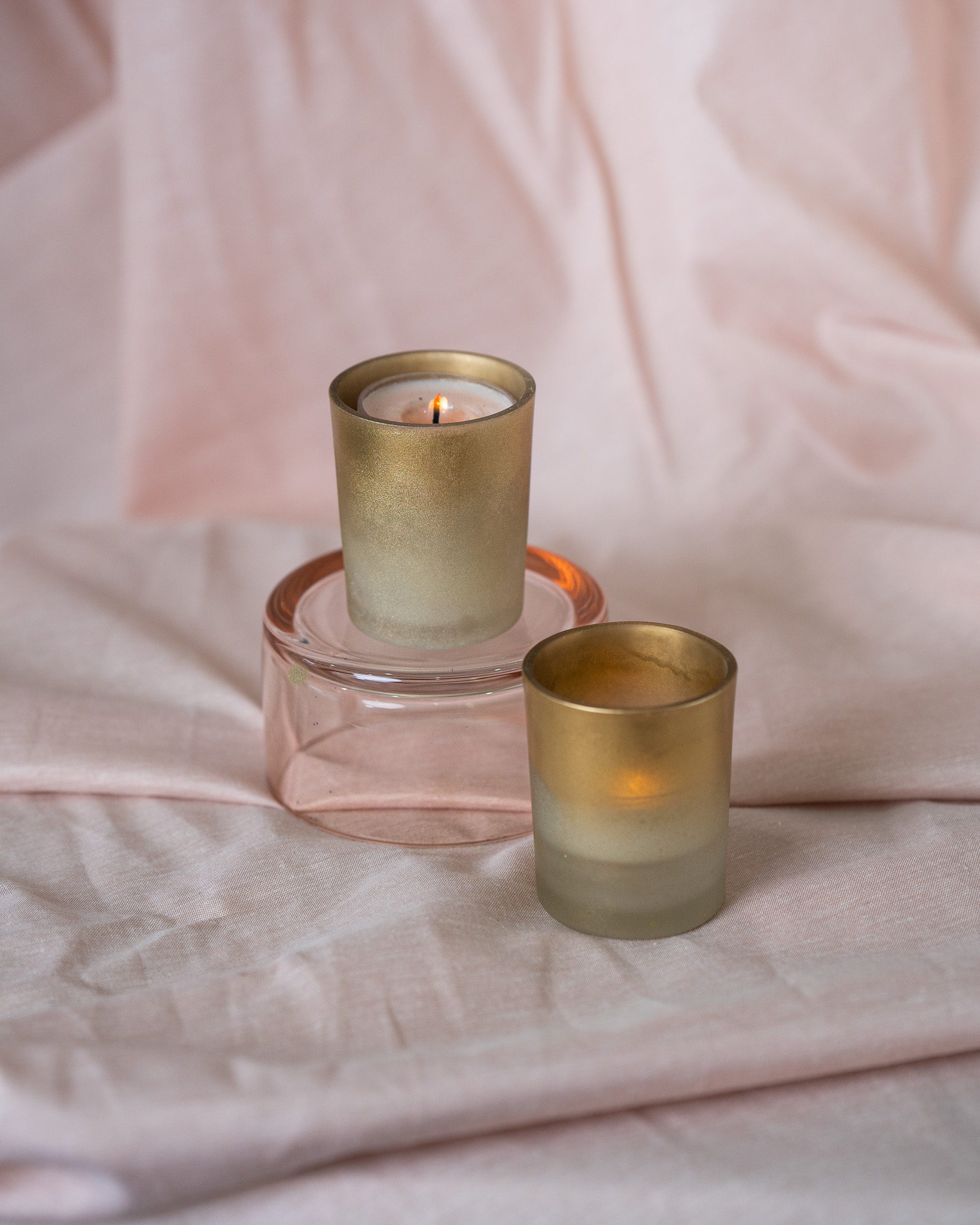 Tea Light Holder - Gold