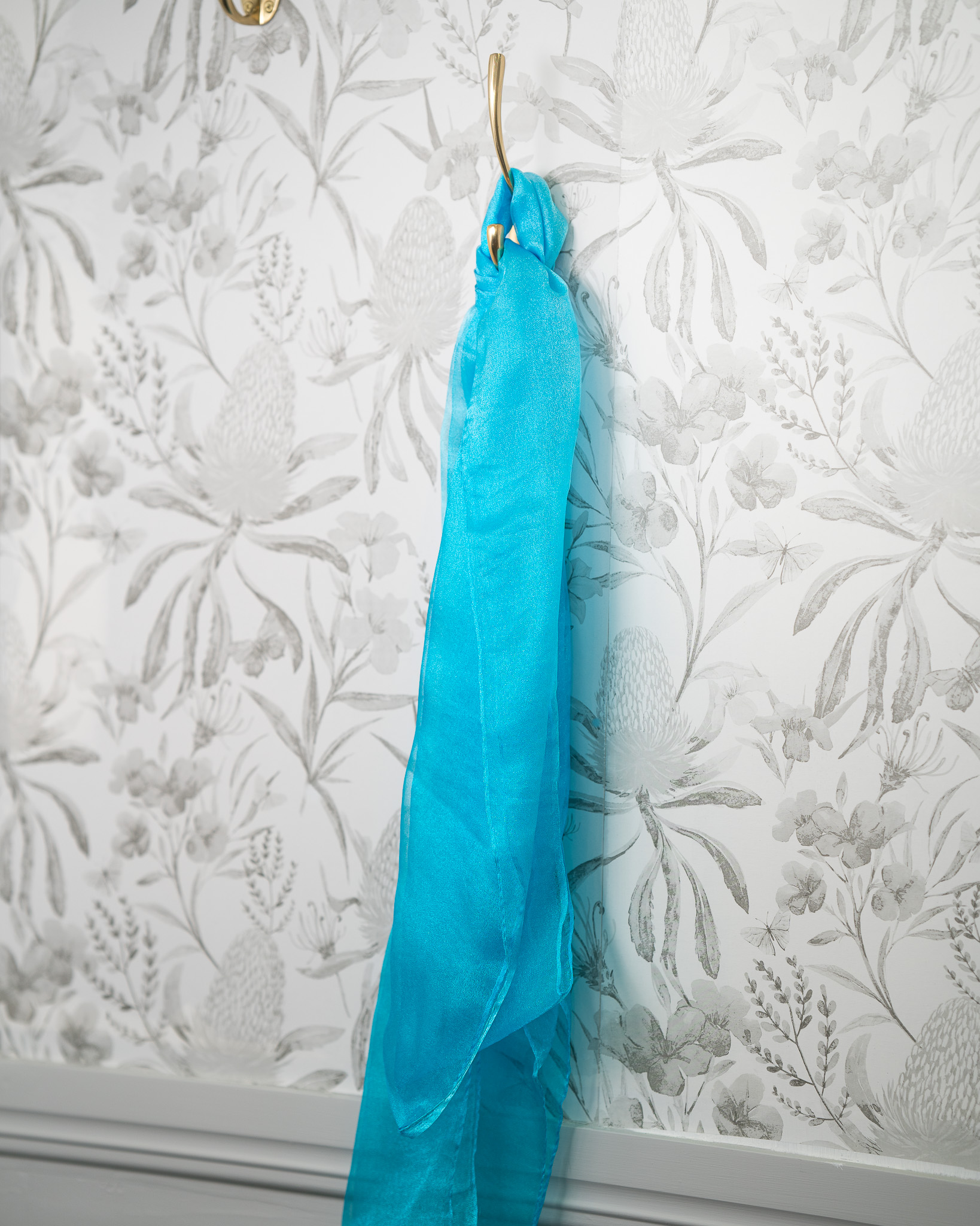 Sash - Cyan Organza