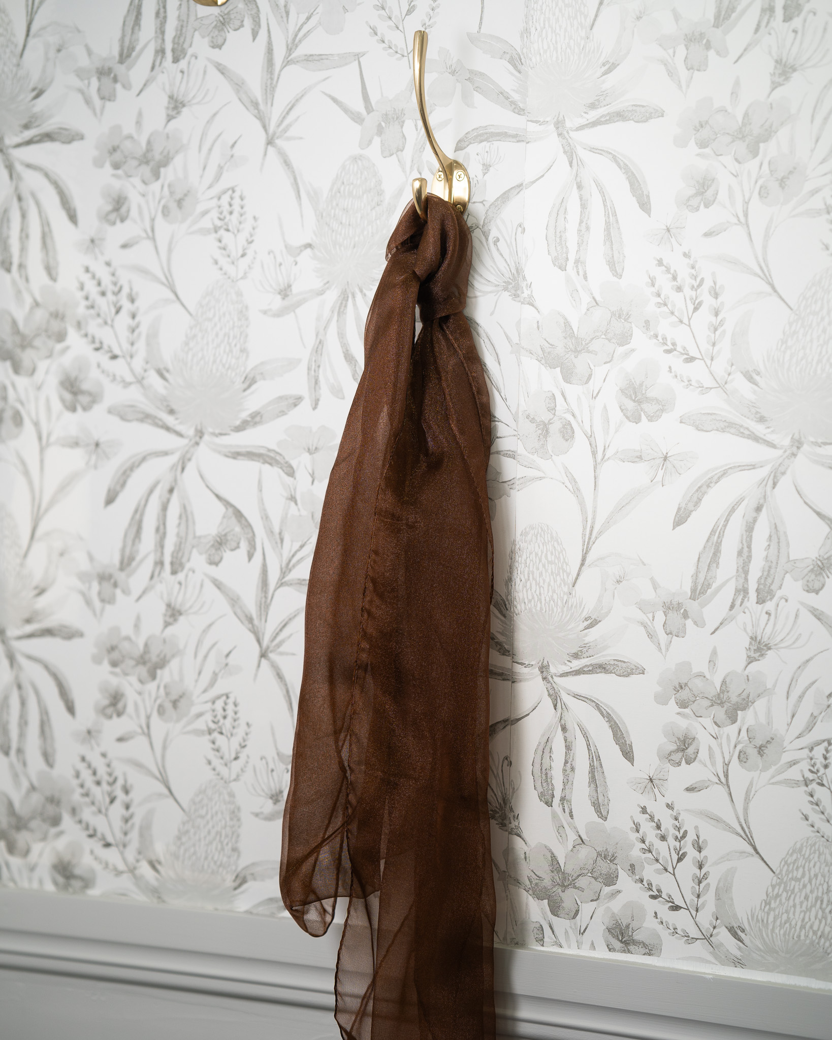 Sash - Chocolate Organza
