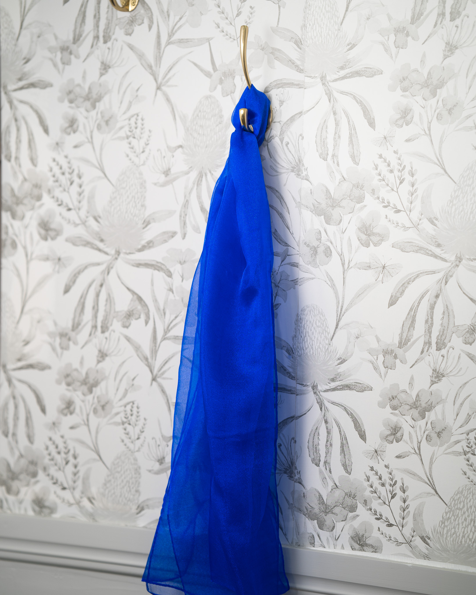Sash - Royal Blue Organza
