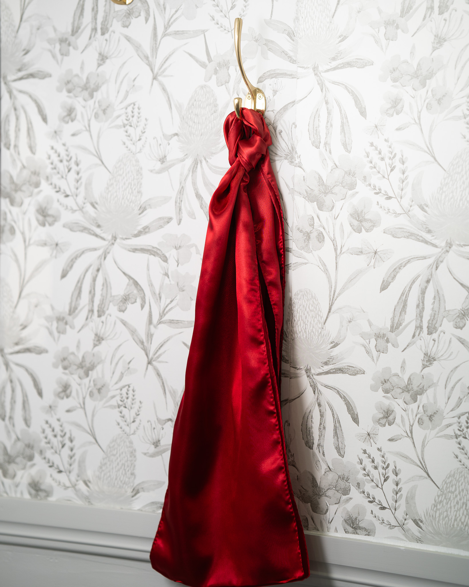 Sash - Blood Red Satin
