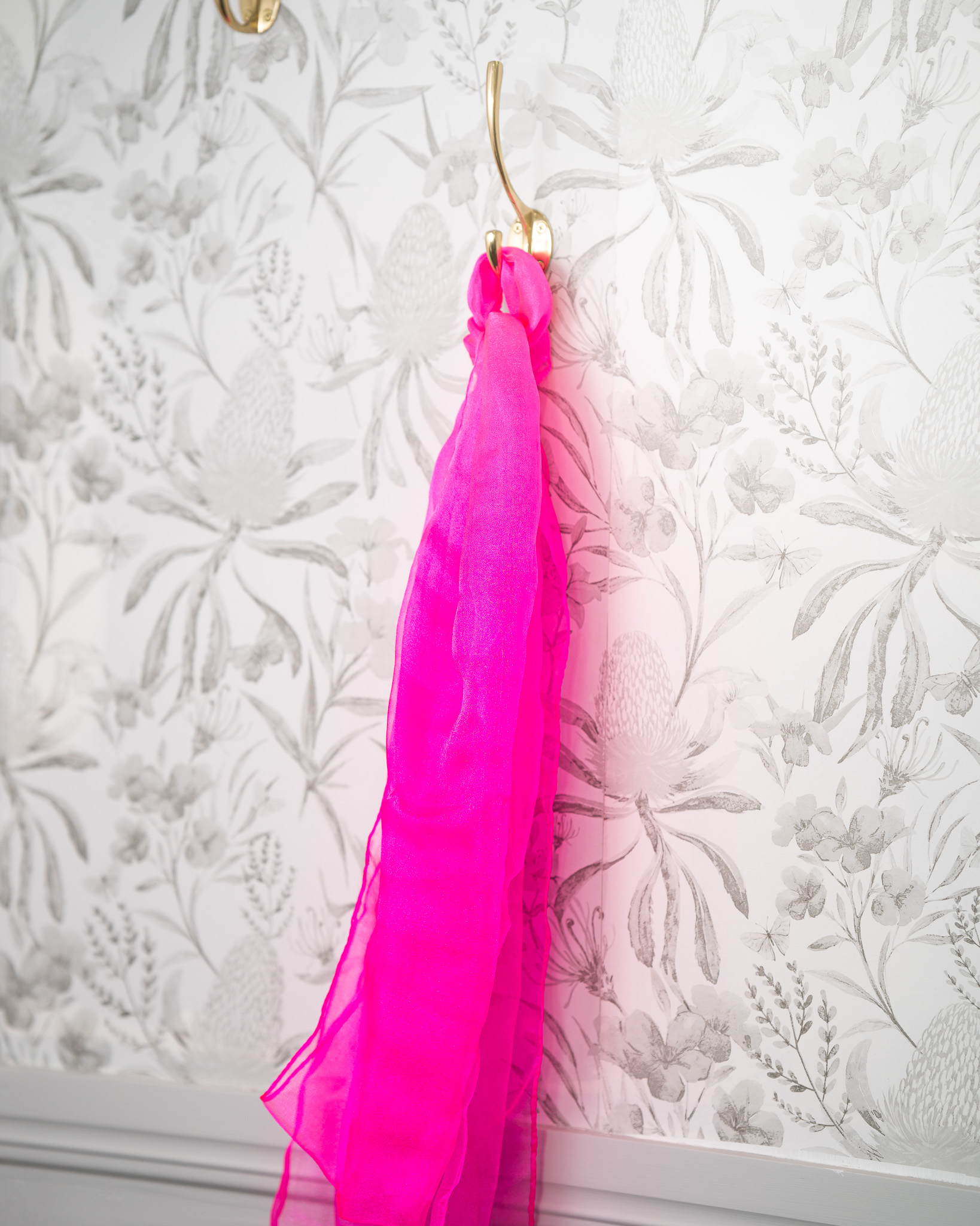 Sash - Flamingo Organza