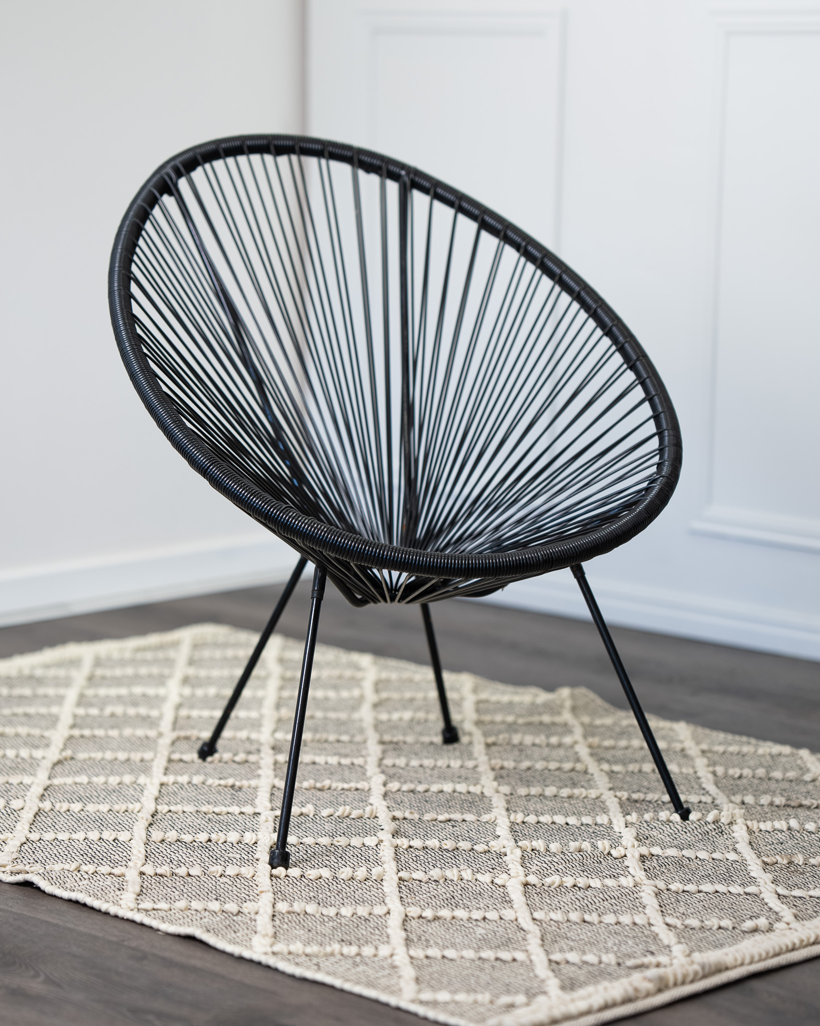 Cane Chair - Black Circle