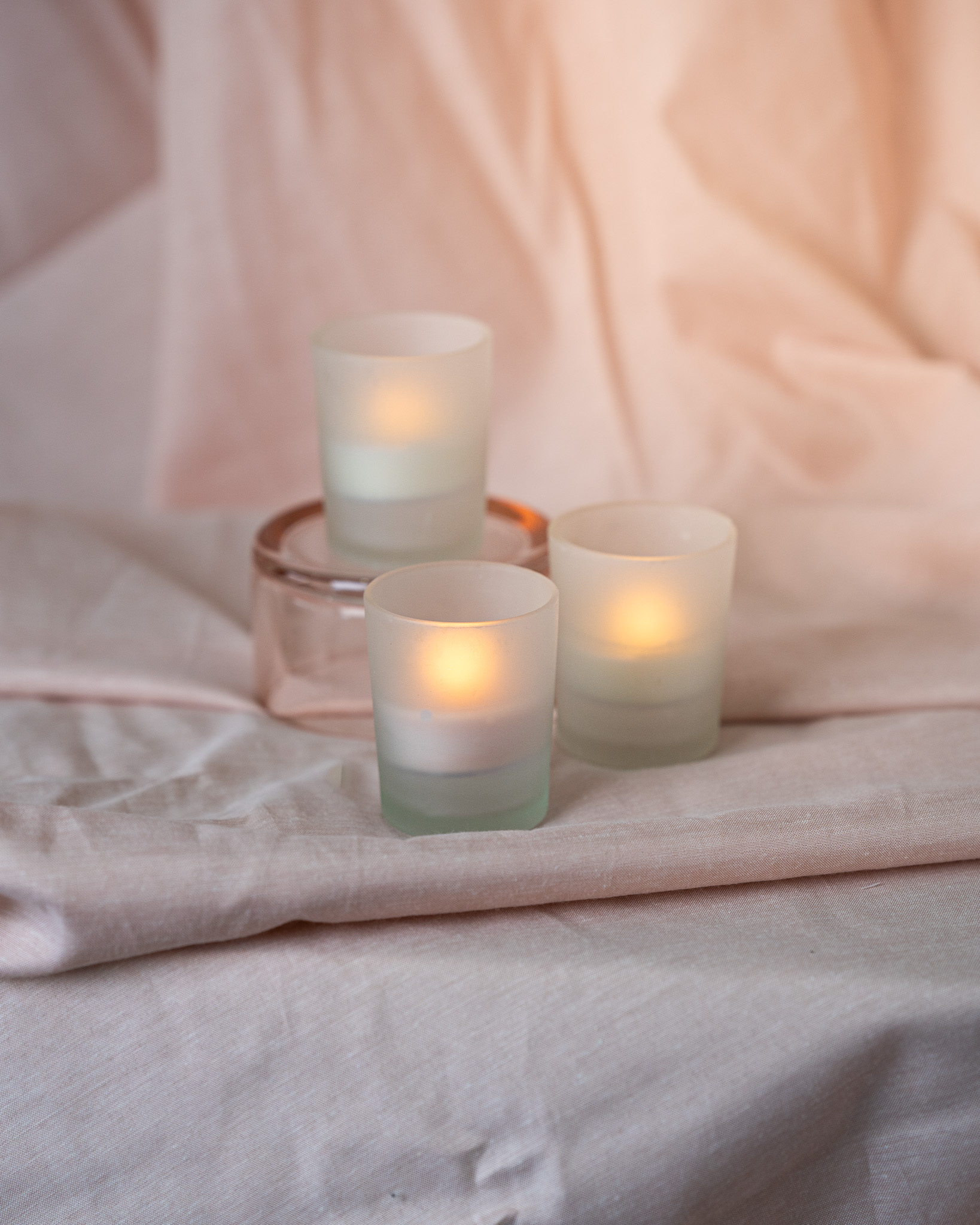 Tea light holder - Frosted