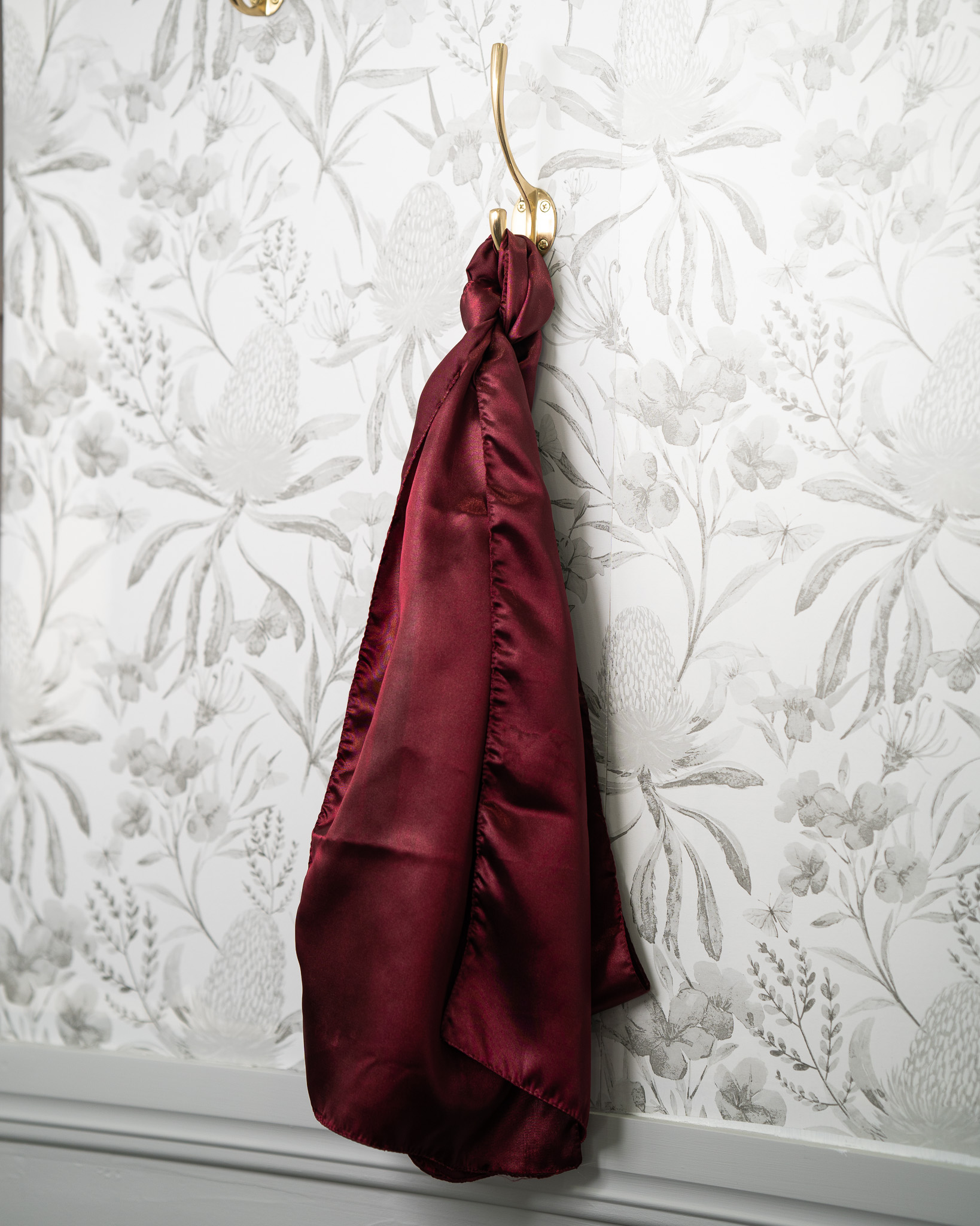 Sash - Wine Satin