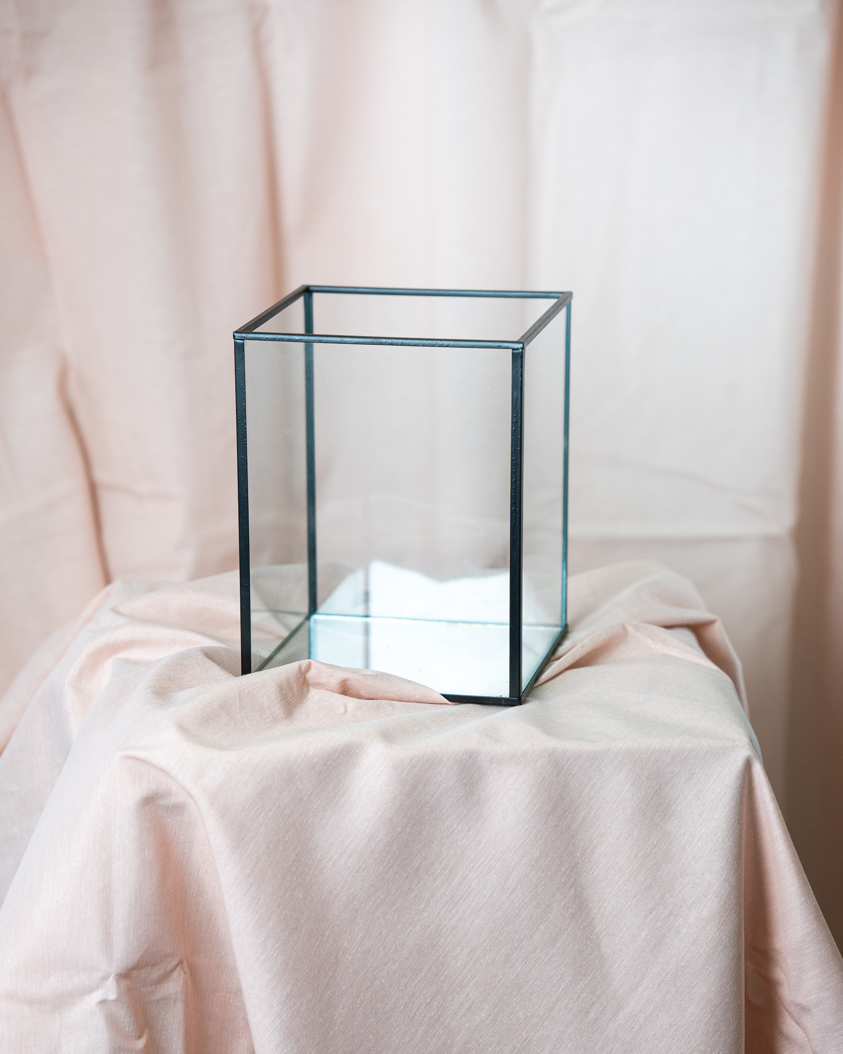 Glass Candle Box - Black