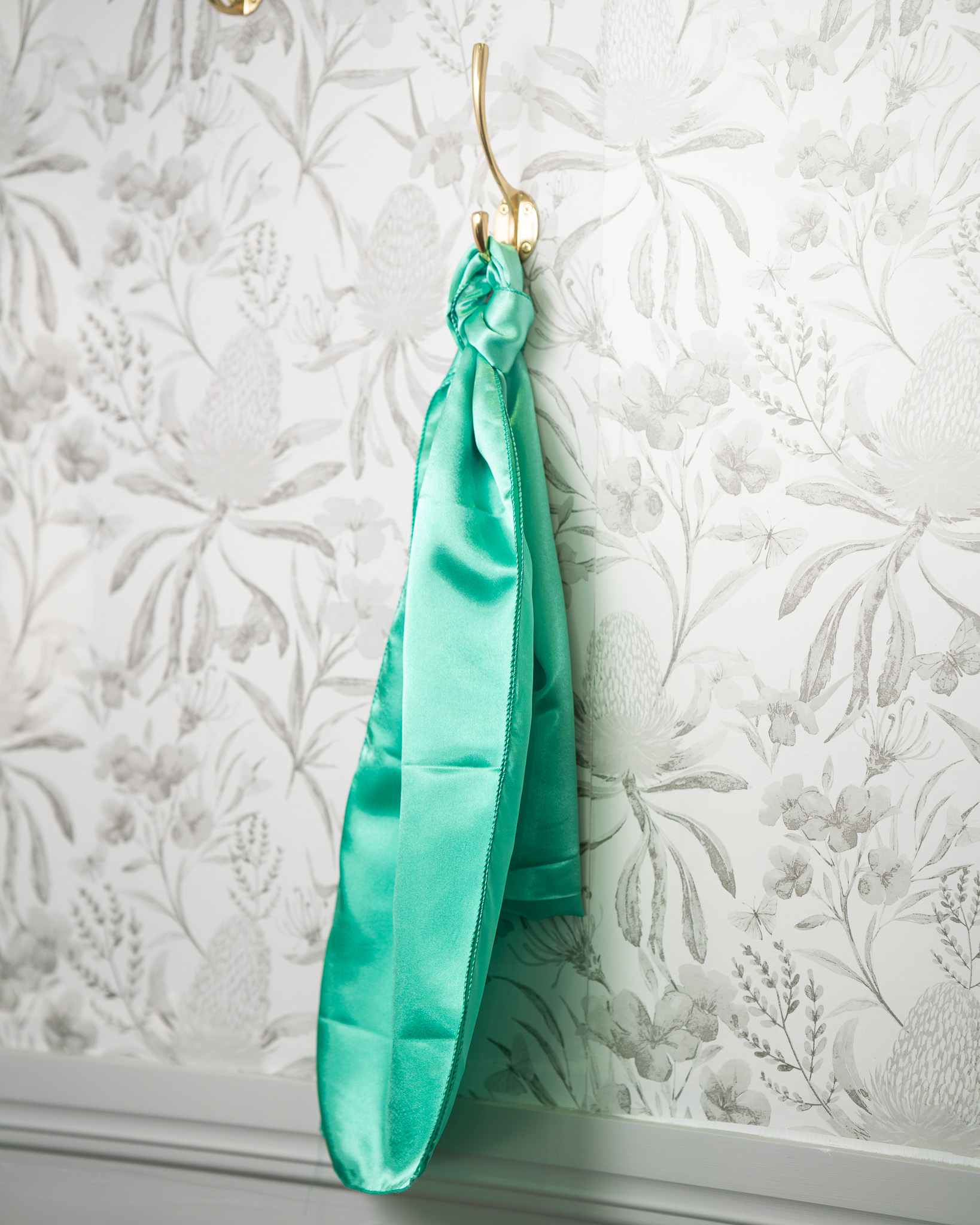 Sash - Aquamarine Satin